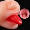 Realistic Throat Oral With Tongue Male Penis Masturbators Vagina Anal Blowjob Toy for Adult Men Pussy Pocket Erotic Sex Machine 1