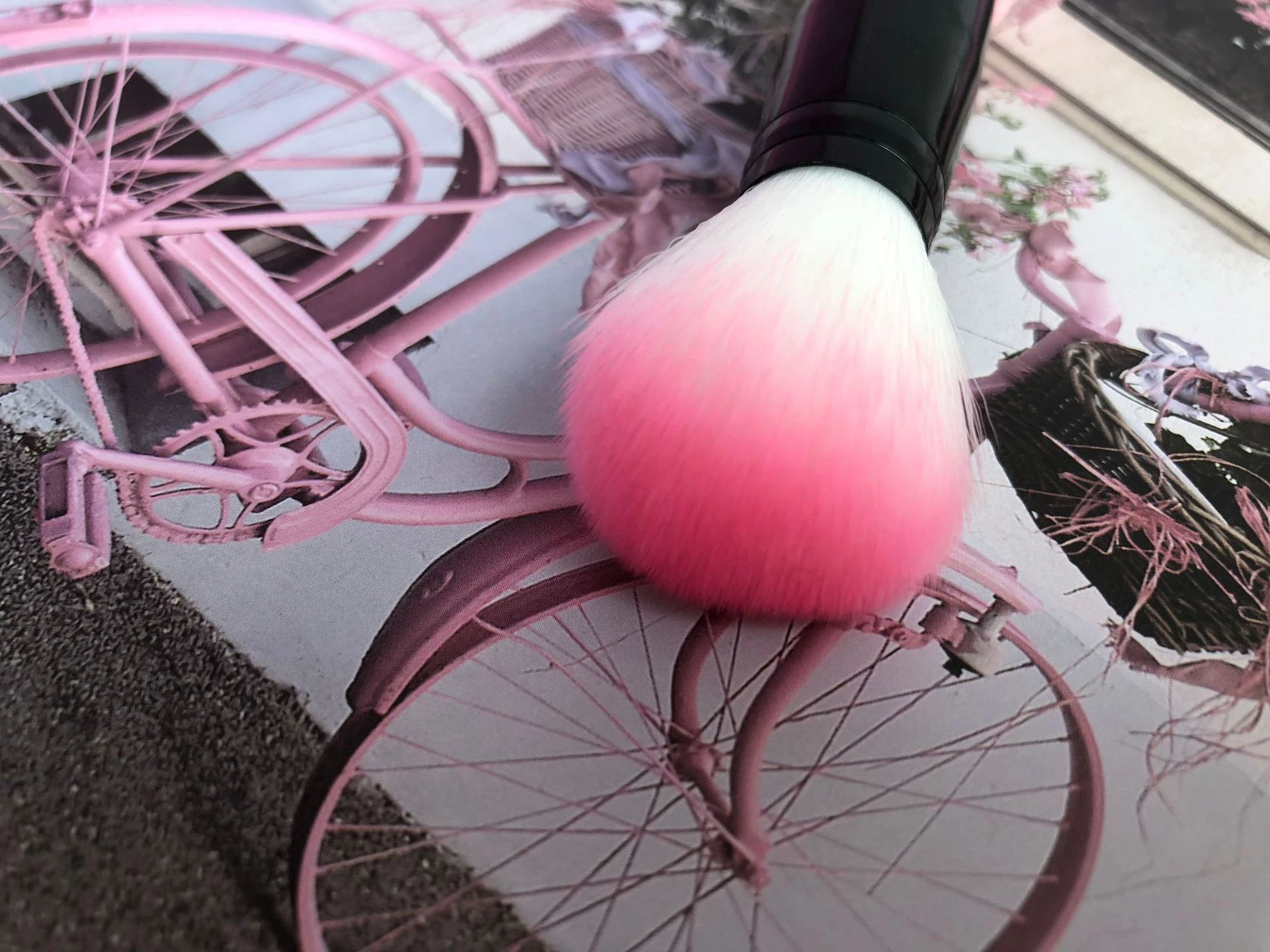 1 шт. профессиональная кисть для румян 2 головки нейлоновые кисти макияжа теней