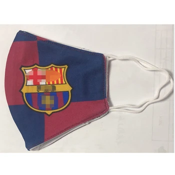 

Barcelona Football Soccer Logo Ball Fans Mouth Mask Cheerleaders Fans Mask World Cup Reusable Protective Dustproof Face Masks