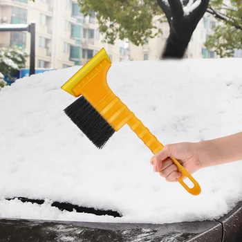 

2 in 1 Car Snow shovel Removal Tools Ice Scraper Brush Flexible Auto 1pc