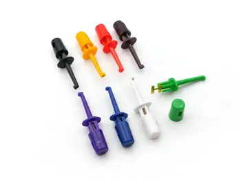 

8pcs mini Plastic Multimeter Test Hook Clip Probes for PCB IC CONNECTOR