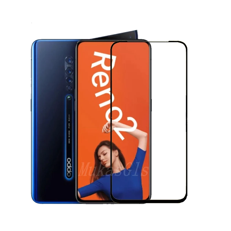 

2 Packs Full cover Tempered Glass for Vivo Reno2 Screen Protector on Phone Glass for Vivo Reno2 Glass Film