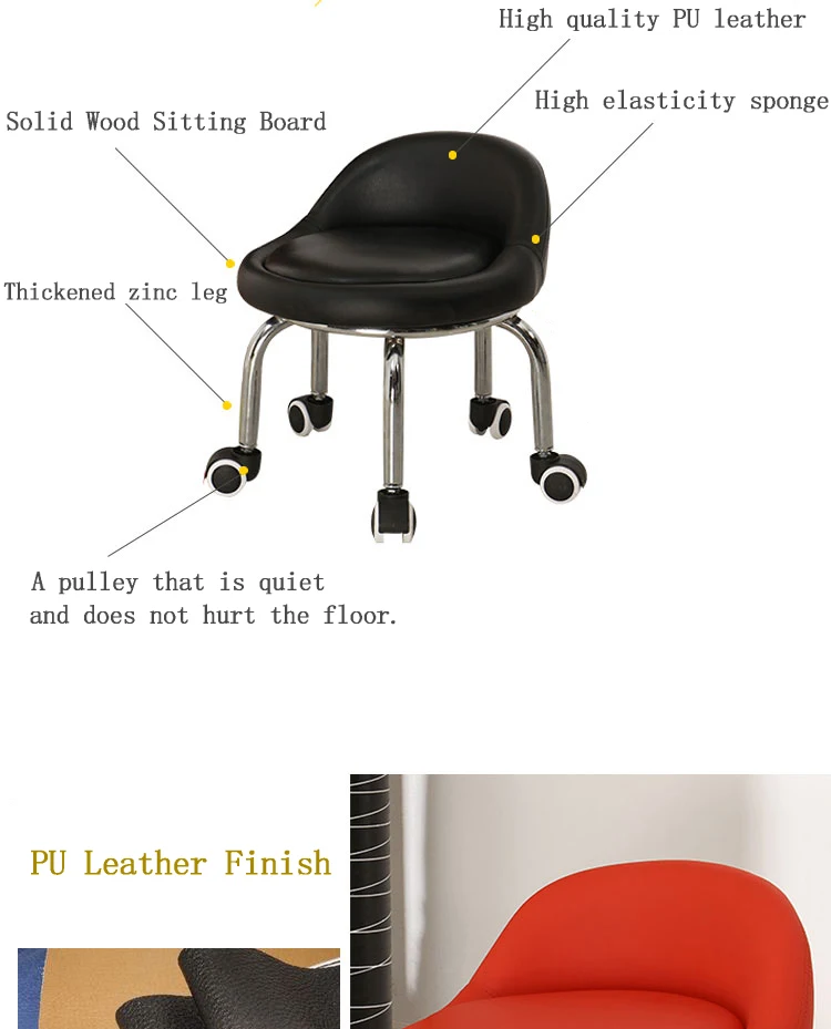 Передвижной колесный домашний стул для гостиной/Прихожая скамейка для обуви/Детские коляски для малышей мебельный шкив низкий табурет