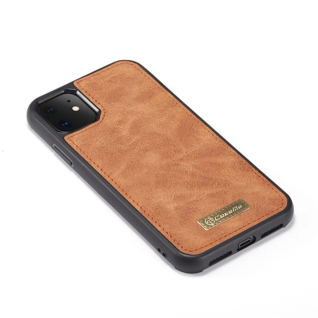 30# защитный чехол для iPhone 11/Pro Max 2-in-1 14 слотов кошелек из натуральной кожи на молнии чехол для iPhone 11/Pro Max