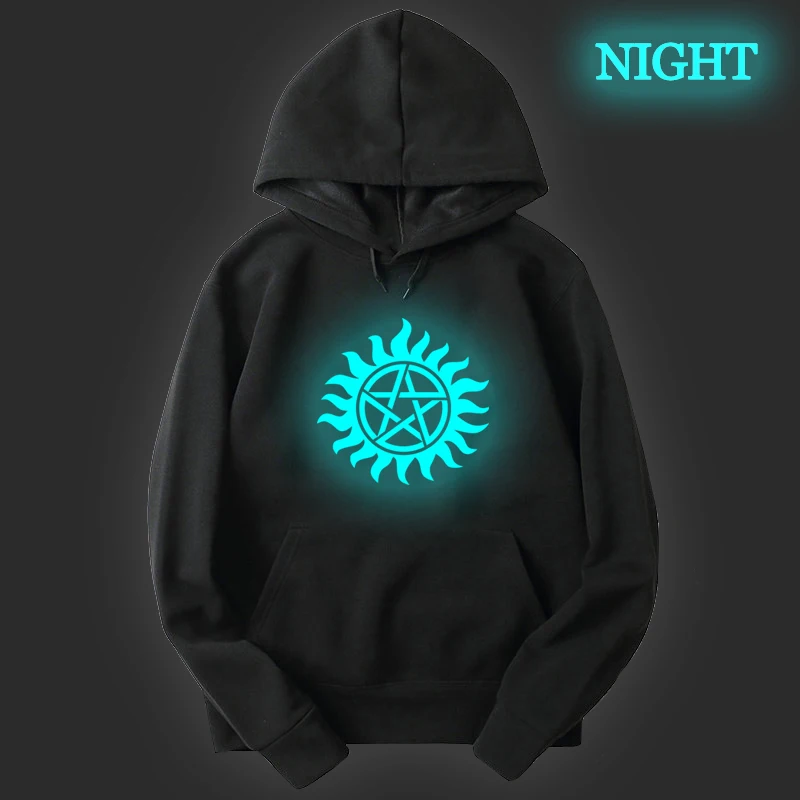Supernatural Long Sleeve Hoodies Sweatshirts Autumn Hooded Sweatshirt Pullovers Women Men Fashion Hoody Boys Girls Lovely Hoodie
