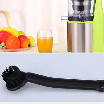 

10PCS Plastic Handle Soymilk Machine Cleaning Brushes Flexible Juicer Food Processor Brushes (Black)