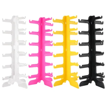 

Fashion Sun Glasses Eyeglasses Plastic Frame Display Stands Shelf Eyewear Counter Show Stand Holder Rack 6 Layer 4 Colors
