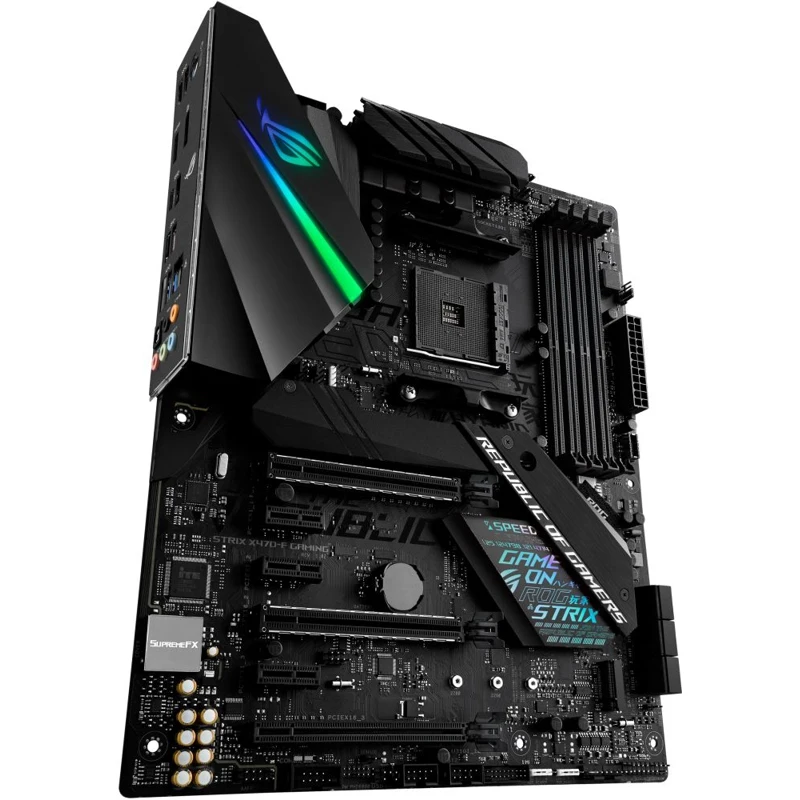 Материнская плата Asus ROG STRIX X470-F GAMING Soc-AM4 AMD X470 4xDDR4 ATX AC`97 8ch(7.1) GbLAN RAID