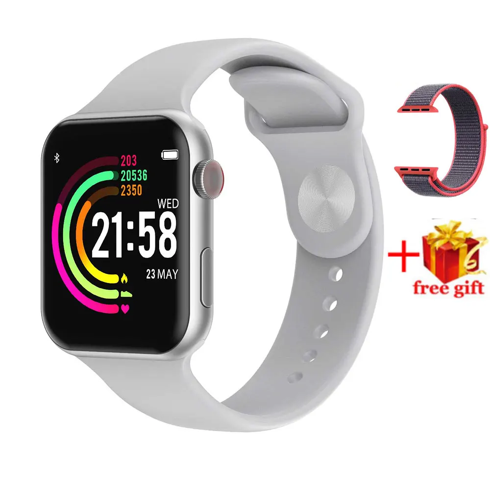 F10 Watch strap S F10 Smartwatch IP68 водонепроницаемый монитор сердечного ритма Bluetooth Спорт фитнес трекер для мужчин для Android iPhone xiaomi телефон PK iwo 8 4 - Цвет: F10 Watch strap S