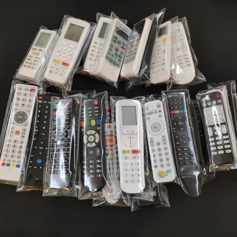 Funda transparente de PVC para mando a distancia, cubierta a prueba de polvo, aire acondicionado, mando a distancia para TV, funda protectora Universal impermeable, 1 ud.