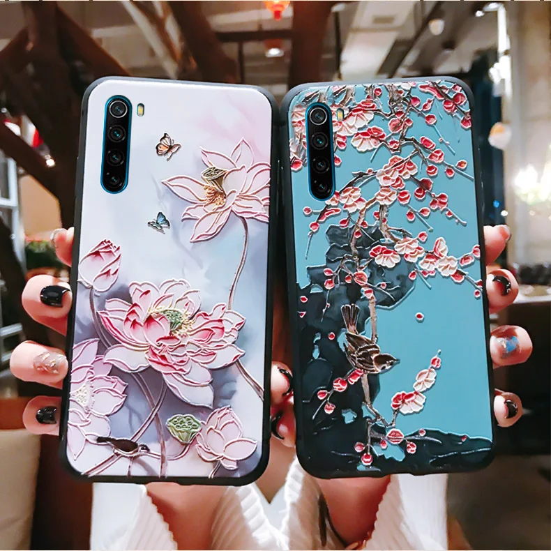 3D рельефный силиконовый чехол для Xiaomi Mi 9 Lite с цветами Se mi9 Pro Global cc9 cc9e A3 | Мобильные