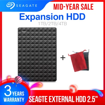 

Seagate Expansion USB 3.0 HDD 1TB 2TB 4TB Portable HDD 2.5" External Hard Drive Disk for Desktop Laptop MAC PS4