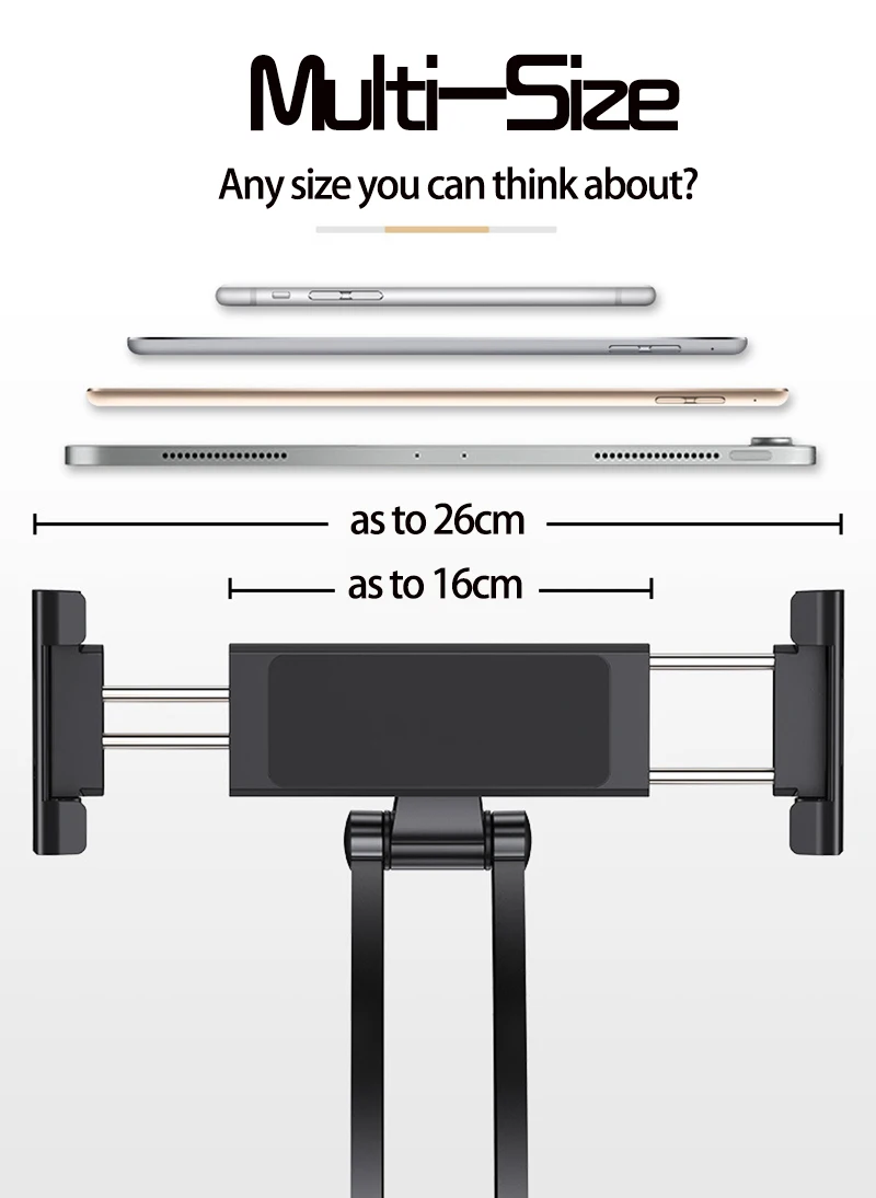 suporte de metal para tablet com rotação para portátil