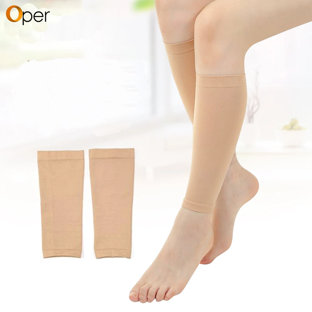 

1 Pair Flesh Medical Stocking Elastic Varicose Veins Calf Socks For Woman Fatigue Relief Venous Pressure Pants Leg Sock Slimming