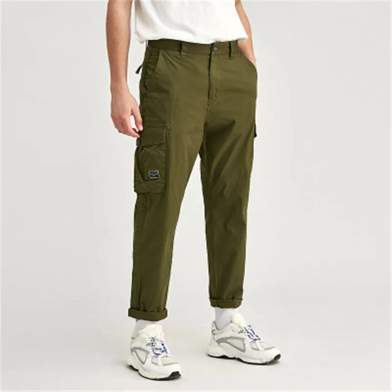 

Summer Fashion Cargo Pants for Men Cotton Pencil Light Weight Mid Pants Stretch Flexible Man Casual Trousers Plus Size 28- 38