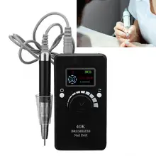 Устройство для маникюра, портативное, электрическое, 40000 об/мин, бесшумное устройство для маникюра, шлифовальное устройство с ручкой для маникюра