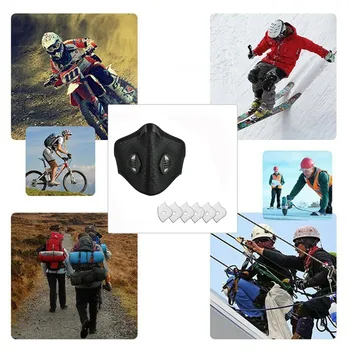 

Outdoor dust Half Face Mask Mouthmuffle Windproof for Bicycle Skiing Mask Filter mouth Face mask filter safe Breathable masks