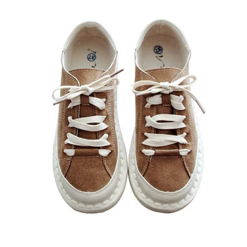 

Mori literary retro Korean women's shoes Japanese round head tie doll shoes casual flat shoes