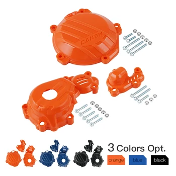 

Water Pump Clutch Ignition Cover Protector Kit PA6 Plastic for KTM 250/350SX-F/XC-F 16-19 for Husqvarna FC250/350 16-19