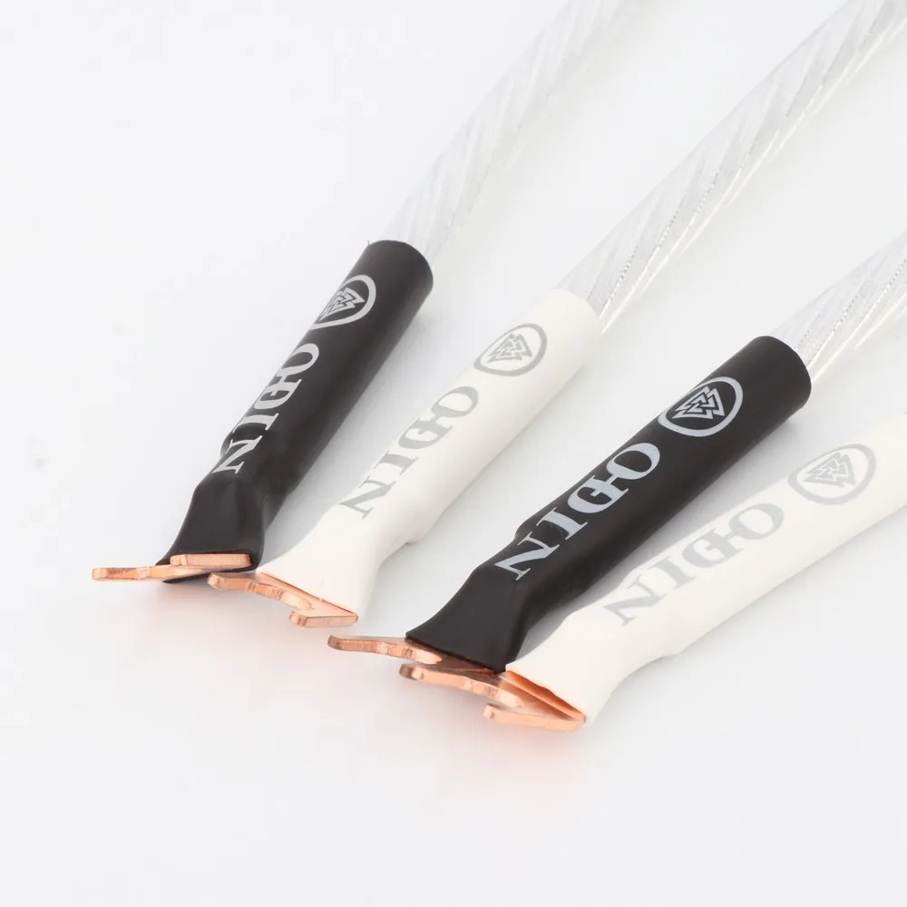 Nordost Odin Hifi Sterling Silver Jumper Cabo de Áudio Máquina de Linha Febre Cabo do Altifalante Cobre Puro Banana para y Cabo do Altifalante - Image 4