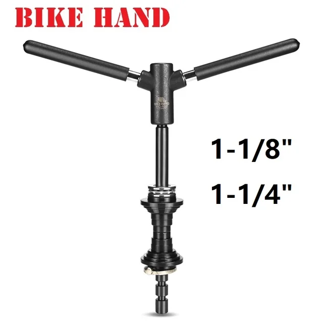 BIKE HAND Bicycle Repair Tool 11/8" 11/4" Handset Press Installation Tool Bike Press Fit