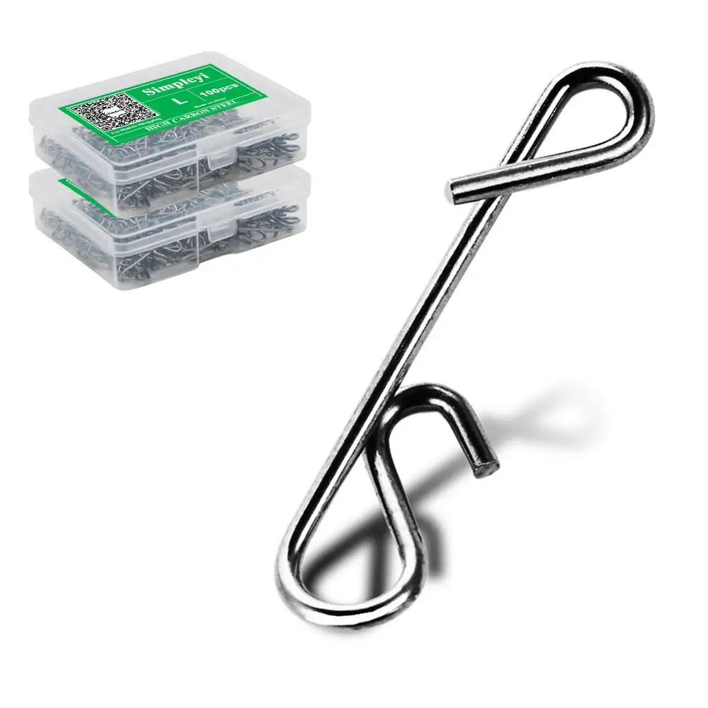 Fishing Snaps Hooks Tackle Fastlock-Clips Safety-Connector-Accessories Stainless-Steel