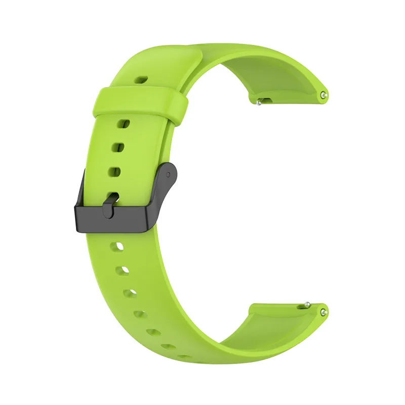 20mm 22mm Silicone watch strap For Samsung Gear S3/Active2/Huawei GT2 /Amazfit bip/Fossil Q/POLAR ignite Vantage M2 wristband