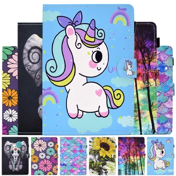 

Tablet Cover For Coque Samsung Galaxy Tab A7 2020 10.4" SM-T500 T505 Cartoon Unicorn Leather Case For Samsung Tab A7 Cover Cases