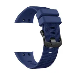 Elegant Silicone Wristband for Smart Watches - Fashionable and Durable Bracelet with Tool Included (Midnight blue)
