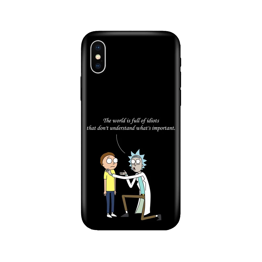 Черный чехол ТПУ для iphone 5, 5s, se, 6, 6s, 7, 8 plus, x, 10, силиконовый чехол для iphone XR, XS, 11 pro, MAX, чехол, Рик и Морти, Wubba, Lubba - Цвет: 40070