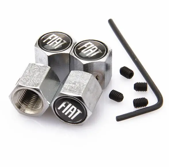 

Auto Emblem metal Cap Case For Fiat Panda Bravo Punto Linea Croma 500 595 Car-Styling Badge Accessories 4pcs