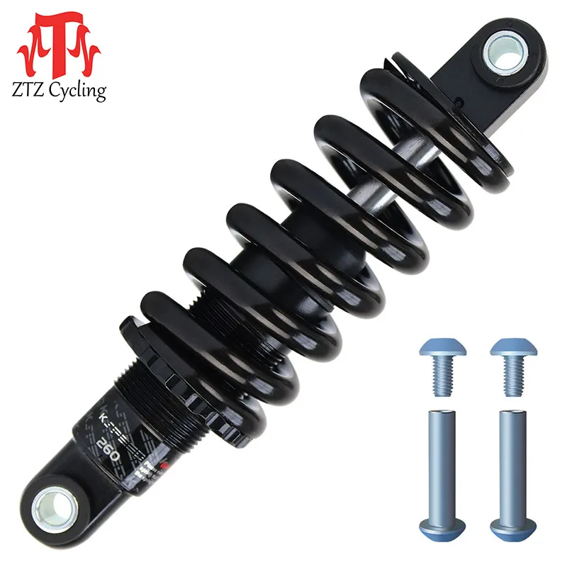 KS-260 Spring Shock Absorber Rear Shocks 125/150/165/190mm 350/550/650/850/1500LBS for Downhill CX MTB Electric Scooter Bicycle