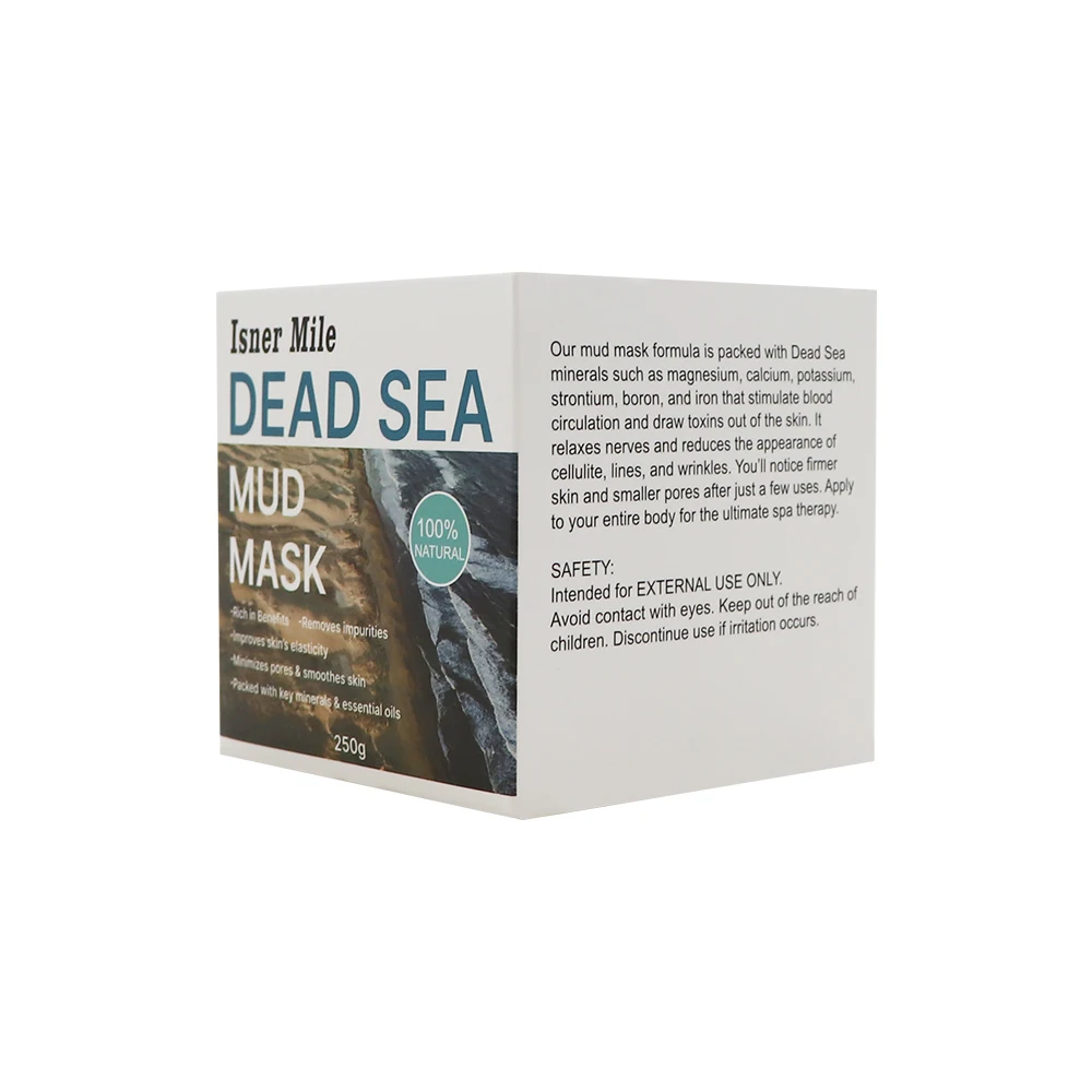 ISNER MILE 100 Natural Pure Dead Sea Mud Peel Off Mask For Skin Care Nourishing Cleanser 3