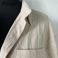 Msfancy lato dwuczęściowy zestaw kobiet 2021 bawełniane spodenki zestawy Vintage Boho obszerna koszula wysokiej talii luźne spodenki Mujer zestawy 6