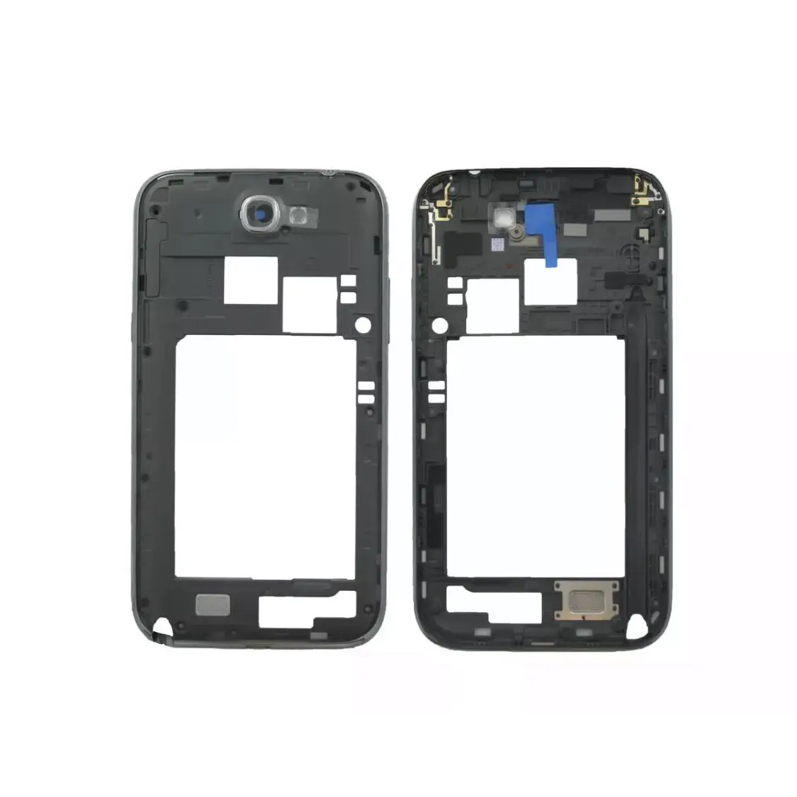Рамка средней рамки + задняя крышка для Samsung Galaxy Note 2 N7100 Note2 GT Корпус батарейного