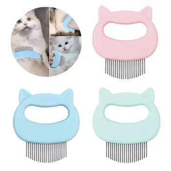 

Pet Massage Brush Shell Shaped Handle Comb Pet Grooming Massage Tool To Remove Loose Hairs Only For Cats