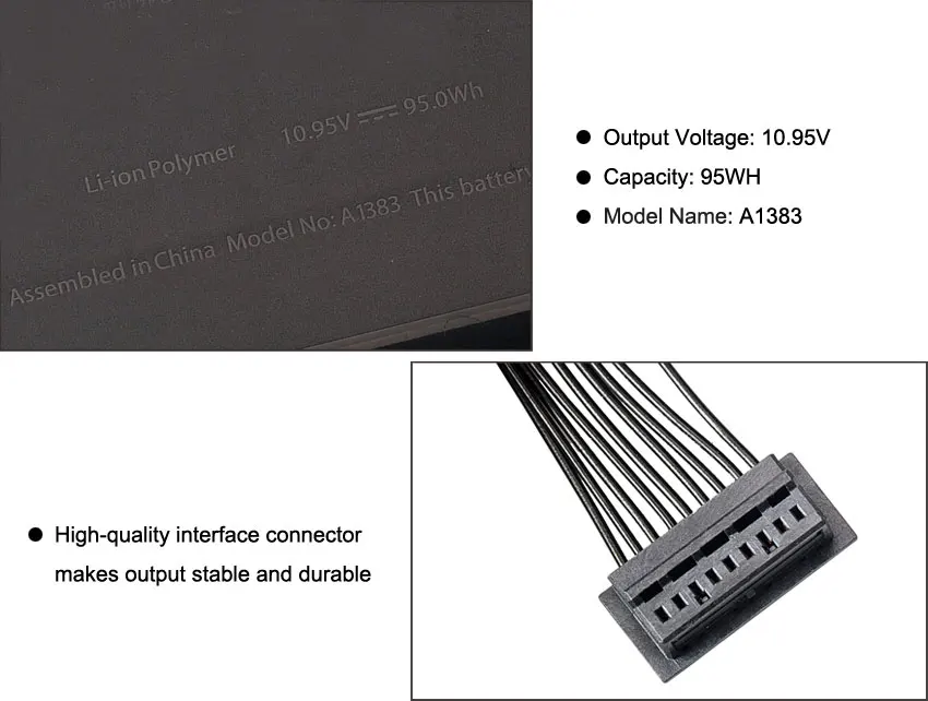 Bateria do Portátil de Kingsener 10.95v 95wh A1383 para Apple Macbook Pro 17 2011 A1297 0207149-a10 Mc725ll a Md311ll a Mb604ll a - Imagem 3