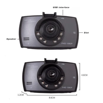 

Car DVR Camera Driving Recorder Full HD 2.4 In 1080P Video Dash Cam Night Vision Wide Angle G-Sensor Recorder Parking Dashboard