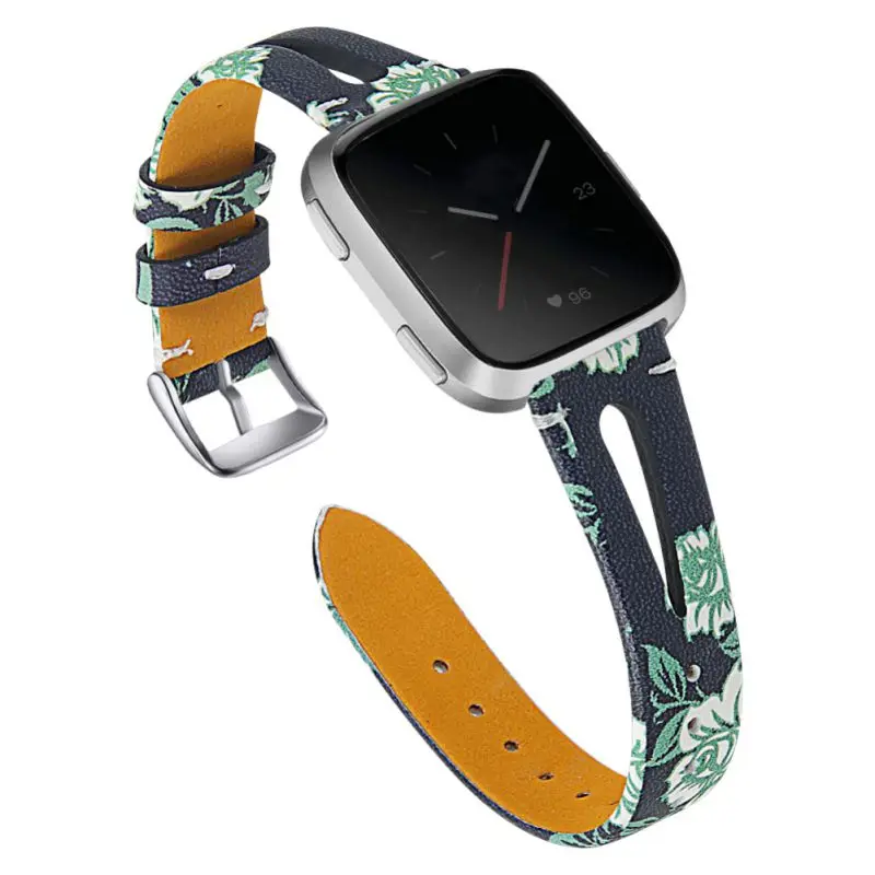 Браслет из натуральной кожи часы ремешок Замена для Fitbit Versa Lite Edition Smartwatch