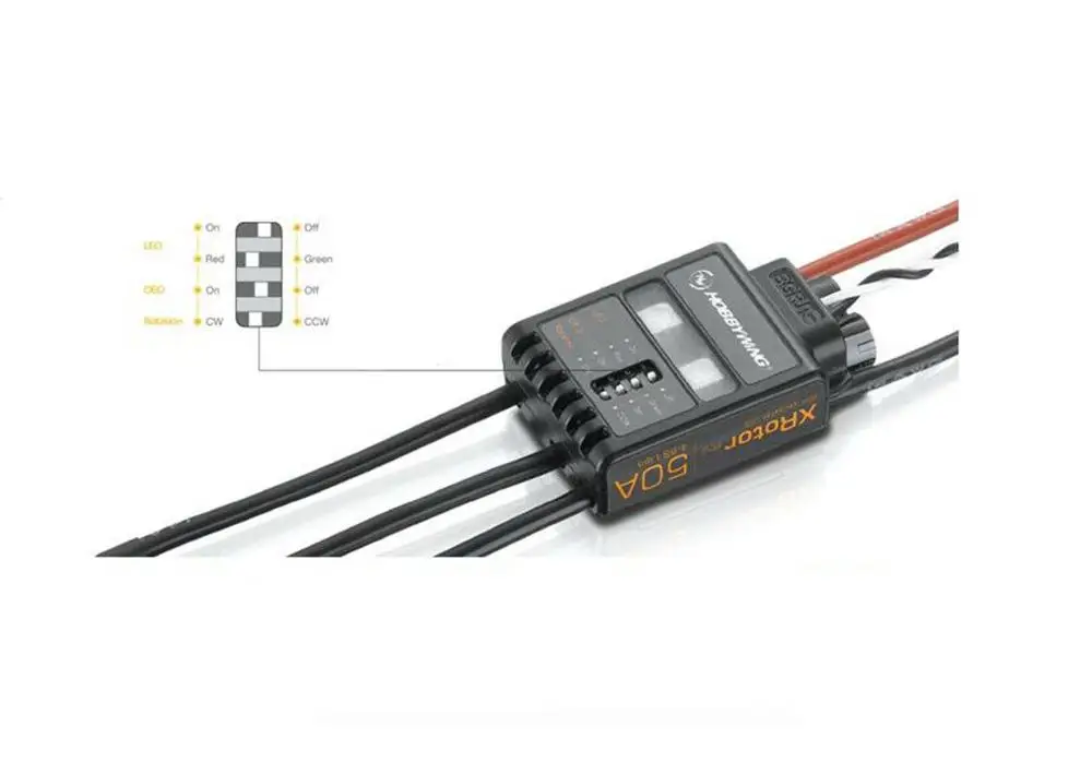 Hobbywing xrotor Pro 50A 2-6S ESC Бесщеточный Регулятор скорости двигателя для квадрокоптера самолета