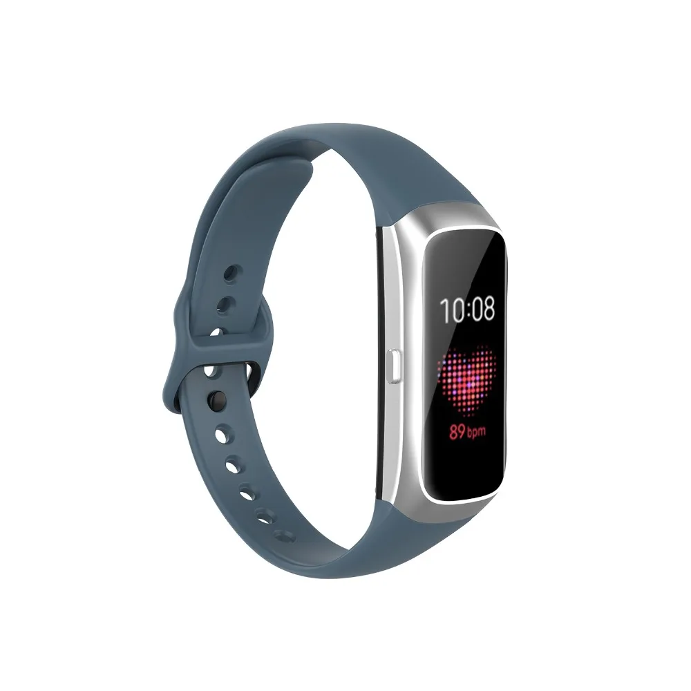 Из нержавеющей стали разъем спортивный браслет ремешок для samsung Galaxy Fit SM-R370 SM R370 силиконовый Смарт Браслет ремешок для часов