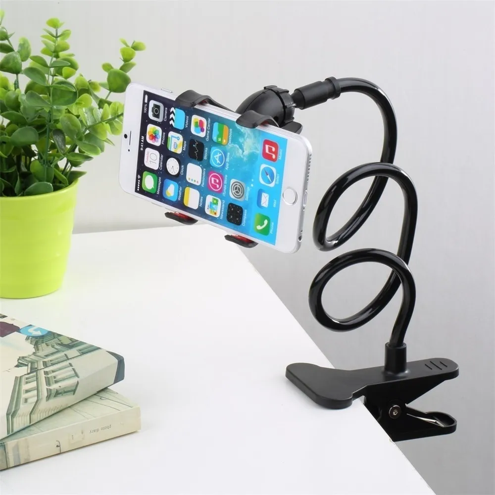 Universal Mobile Phone Holder Flexible Adjustable Cell Phone Clip Lazy Holder Home Bed Desktop Mount Bracket Smartphone Stand