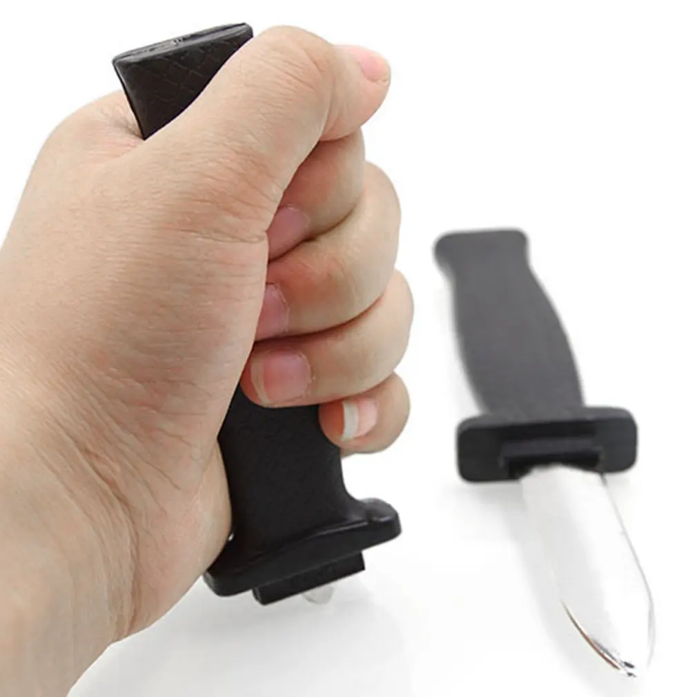 

Hot High Quality Halloween Props Toys Joke Magic Plastic Retractable Knife Joke Prank Props Knife Scary Trick Fake Dagger Funny