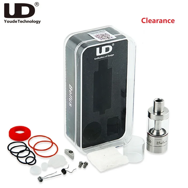 

Clearance Original UD Bellus RTA Tank 5ml Capacity E-cig Atomizer with Direct Blow Coil & Side Air Hole Vs Zeus Dual / Manta RTA