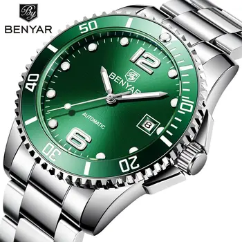 

BENYAR Luxury Brand Mechanical Watch Men Stainless Steel Automatic Business Watch Male Clock montre homme relojes hombre