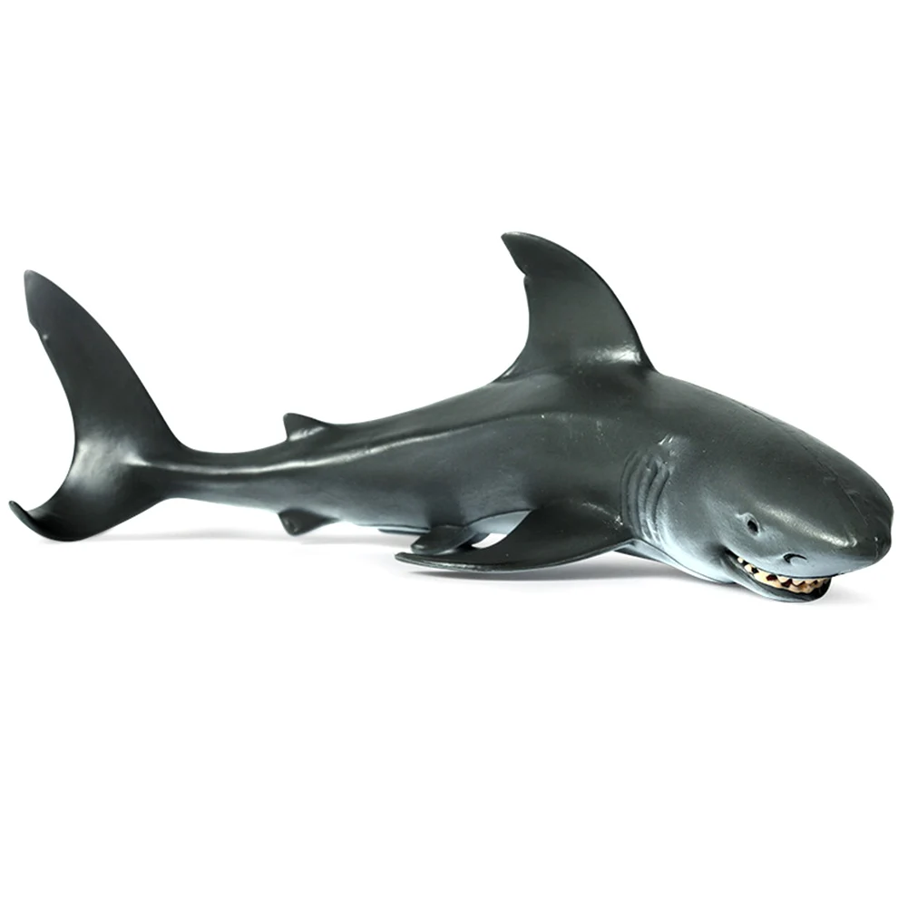 Большая белая акула, Прямая поставка, имитация Sharkly морских животных, ПВХ Модель, фигурка, украшение на стол, обучающая игрушка