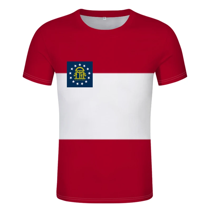 T-Shirt Georgia Nome Su Misura Numero Usa T-Shirt Adolescenti Stampa America Colonbu Savana Athen Apc Macon Abiti Da Uomo