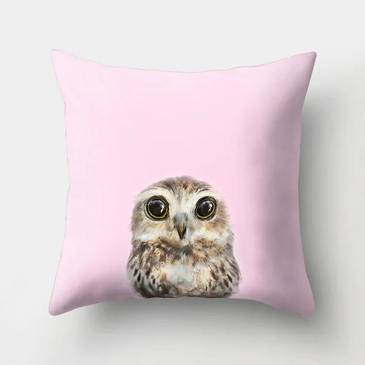 Lychee Kawaii чехол для подушки из полиэстера 45x45 см, чехол для подушки с принтом животных, декоративный чехол для подушки, подушка для дома, дивана - Цвет: 11