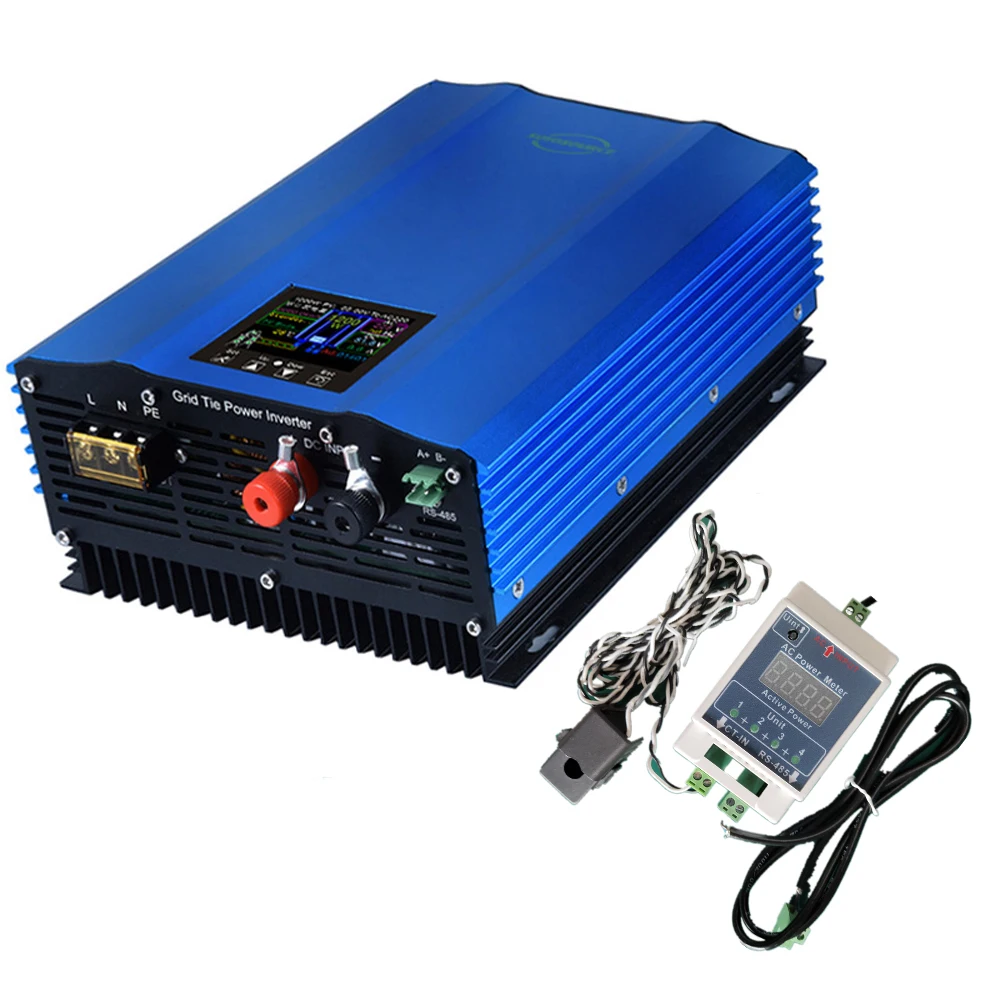 1000W Grid Tie Inverter with Limiter 24V 48V 72V 96V Battery Discharge Solar Panel MPPT Pure Sine Wave Grid Tie Inverter solar inverter sine wave inverter power inverter