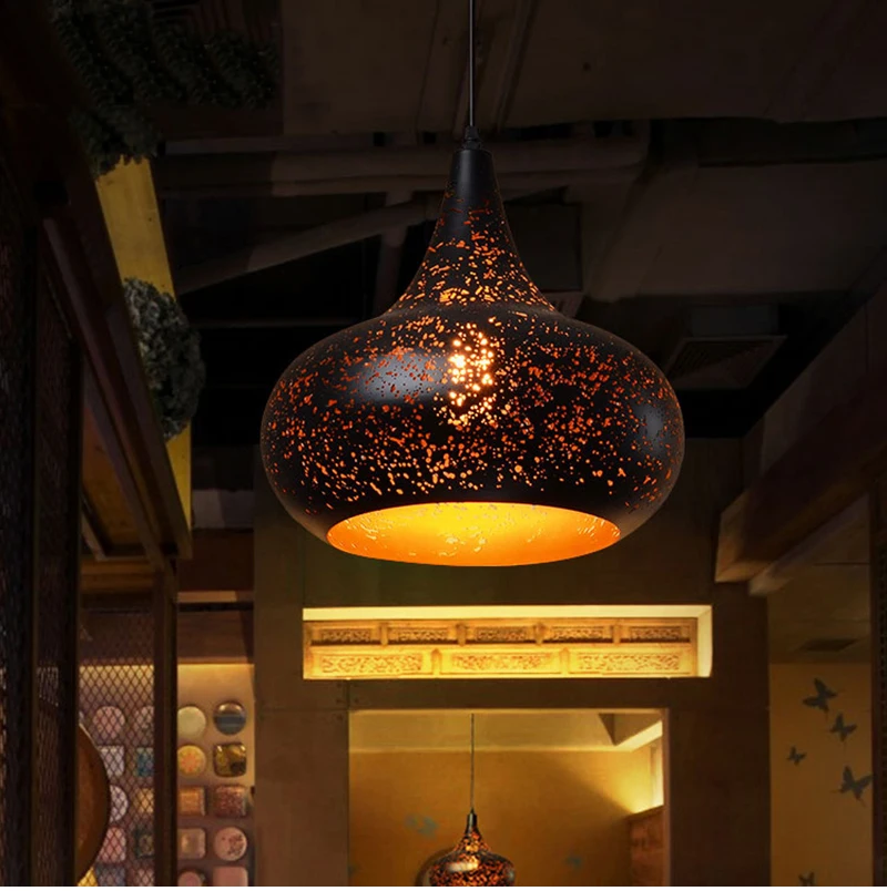 Светодиодный современный подвесной светильник в скандинавском стиле, винтажная промышленная ветровая комнатная Подвесная лампа E27, лофт, светильник для столовой, бара, светильники
